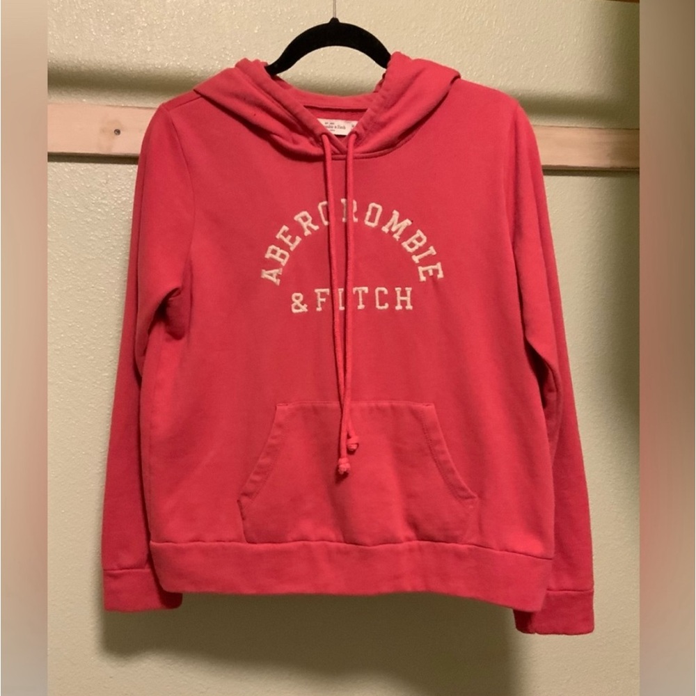 Coral / Pink Hoodie Abercrombie Fitch